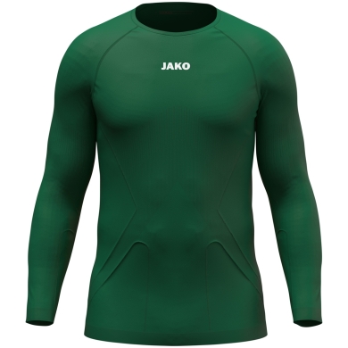 JAKO Long Sleeve Shirt Lightweight (maximum freedom of movement, seamless) Underwear dark green Men's