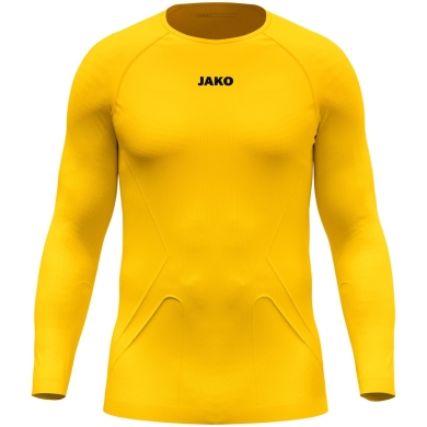 JAKO Long Sleeve Shirt Lightweight (maximum freedom of movement, seamless) Underwear yellow Men's