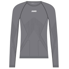 JAKO Long Sleeve Shirt Lightweight (maximum freedom of movement, seamless) Underwear grey Men's