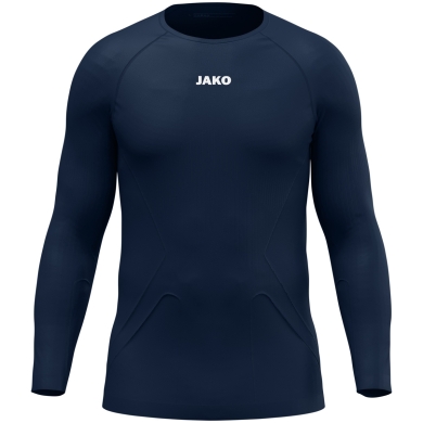 JAKO Long Sleeve Shirt Lightweight (maximum freedom of movement, seamless) Underwear navy blue men's