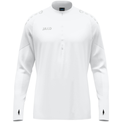 JAKO Long Sleeve Shirt Ziptop Light Flow (Keep Dry, maximum freedom of movement) white men's