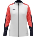 JAKO Polyester Jacket Dynamic (100% recycled Polyester) white/coral red/navy blue Ladies