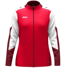 JAKO Polyester Jacket Dynamic (100% recycled Polyester) red/white/dark red Ladies
