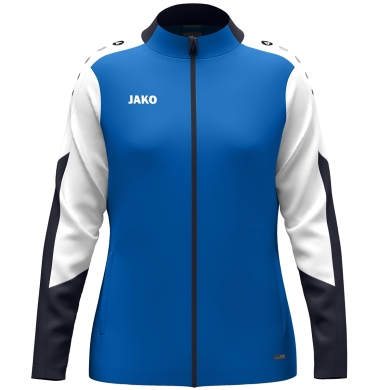 JAKO Polyester Jacket Dynamic (100% recycled Polyester) royal blue/white/navy blue Ladies