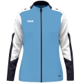 JAKO Polyester Jacket Dynamic (100% recycled Polyester) sky blue/white/navy blue ladies