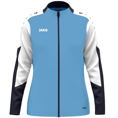 JAKO Polyester Jacket Dynamic (100% recycled Polyester) sky blue/white/navy blue ladies