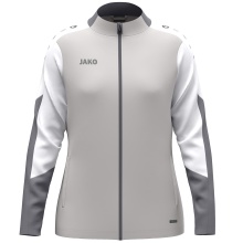 JAKO Polyester Jacket Dynamic (100% recycled Polyester) light grey/white/grey ladies