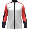 JAKO Polyester Jacket Dynamic (100% recycled Polyester) white/coral red/navy blue Men's