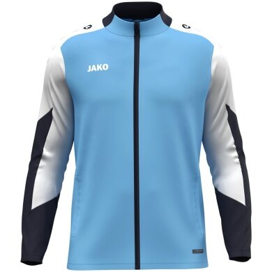JAKO Polyester Jacket Dynamic (100% recycled Polyester) sky blue/white/navy blue men's