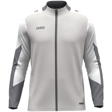JAKO Polyester Jacket Dynamic (100% recycled Polyester) light grey/white/grey Men's