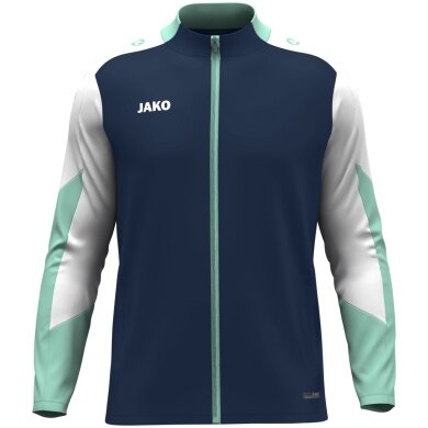 JAKO Polyester Jacket Dynamic (100% recycled Polyester) navy blue/white/mint green men's