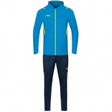 JAKO Tracksuit Challenge with Hood (Jacket and Trousers) light blue/dark blue Boys