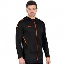 JAKO Training Jacket Challenge with Hood black/orange Men