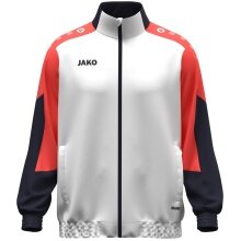 JAKO Training Jacket (Web Jacket) Dynamic - Stretch Micro Twill - white/coral red/navy blue Men's