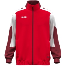 JAKO Training Jacket (Web Jacket) Dynamic - Stretch Micro Twill - red/white/dark red Men's