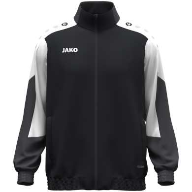 JAKO Training Jacket (Web Jacket) Dynamic - Stretch Micro Twill - black/white/anthracite grey Men's