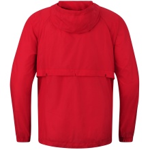 JAKO Lightweight Flow Functional Jacket with Hood (wind and water repellent) red Men's