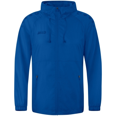 JAKO Lightweight Flow Functional Jacket with Hood (wind and water repellent) royal blue Men's