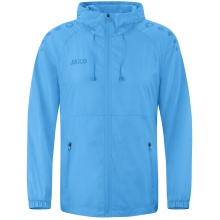 JAKO Lightweight Flow Functional Jacket with Hood (wind and water-repellent) sky blue Men's