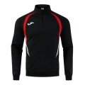 Joma Long Sleeve Championship 20 Sweatshirt (1/4 Zip, comfortable, recycled Polyester) black/red Men's