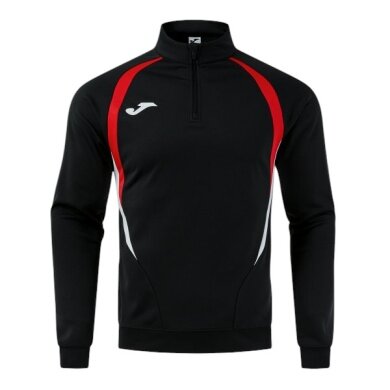 Joma Long Sleeve Championship 20 Sweatshirt (1/4 Zip, comfortable, recycled Polyester) black/red Men's