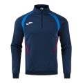 Joma Long Sleeve Championship 20 Sweatshirt (1/4 Zip, comfortable, recycled Polyester) dark blue/royal blue Men's