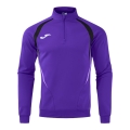 Joma Long Sleeve Championship 20 Sweatshirt (1/4 Zip, comfortable, recycled Polyester) purple/black Men's