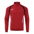 Joma Long Sleeve Championship 20 Sweatshirt (1/4 Zip, comfortable, recycled Polyester) red/black Men's