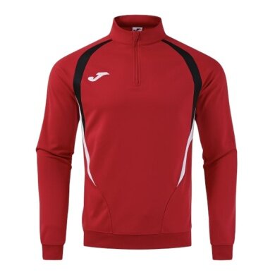 Joma Long Sleeve Championship 20 Sweatshirt (1/4 Zip, comfortable, recycled Polyester) red/black Men's