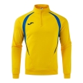 Joma Long Sleeve Championship 20 Sweatshirt (1/4 Zip, comfortable, recycled Polyester) yellow/royal blue Men's