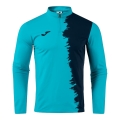 Joma Long Sleeve Shirt Picacho City Sweatshirt (1/4 Zip, durable, comfortable fit) turquoise/dark blue men's
