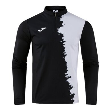 Joma Long Sleeve Shirt Picacho City Sweatshirt (1/4 Zip, durable, comfortable fit) black/white men's