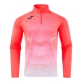 Joma Elite XII Long Sleeve Running Shirt Sweatshirt (optimal freedom of movement, 1/4 Zip) pink men's