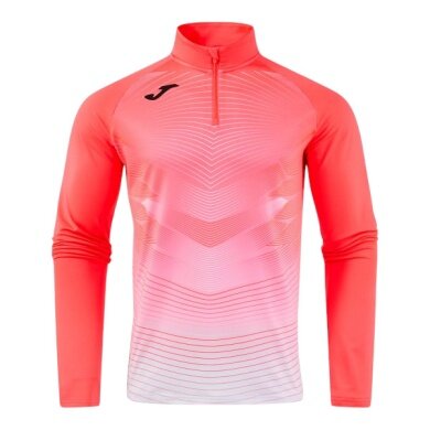 Joma Elite XII Long Sleeve Running Shirt Sweatshirt (optimal freedom of movement, 1/4 Zip) pink men's