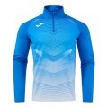 Joma Elite XII Long Sleeve Running Shirt Sweatshirt (optimal freedom of movement, 1/4 zip) blue men's