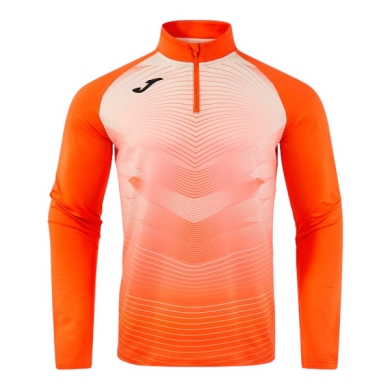 Joma Elite XII Long Sleeve Running Shirt Sweatshirt (optimal freedom of movement, 1/4 Zip) orange men's