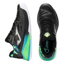 Joma Padel Shoes Spin 2501 (Stability/Cushioning) black/green men's