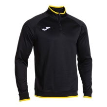 Joma Pullover Combi Premium Sweatshirt (Half-Zip, Stand-Up Collar) black/yellow men's
