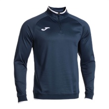 Joma Pullover Combi Premium Sweatshirt (Half-Zip, Stand-Up Collar) navy blue/white Men's