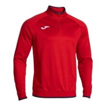Joma Pullover Combi Premium Sweatshirt (Half-Zip, Stand-Up Collar) red/navy blue Men's