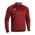 Joma Pullover Combi Premium Sweatshirt (Half-Zip, Stand-Up Collar) burgundy Men's