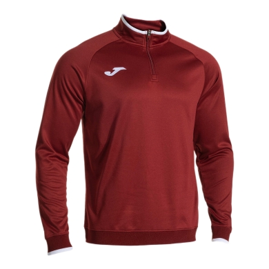 Joma Pullover Combi Premium Sweatshirt (Half-Zip, Stand-Up Collar) burgundy Men's
