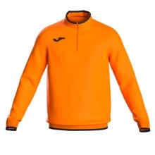 Joma Pullover Combi Premium Sweatshirt (Half-Zip, Stand-up Collar) orange/black Men's