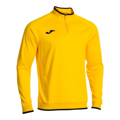Joma Pullover Combi Premium Sweatshirt (Half-Zip, Stand Collar) yellow/black men's