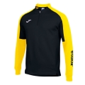 Joma Pullover Eco Championship Sweatshirt (Half-Zip, high wearing comfort) black/yellow men's