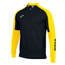 Joma Pullover Eco Championship Sweatshirt (Half-Zip, high wearing comfort) black/yellow men's