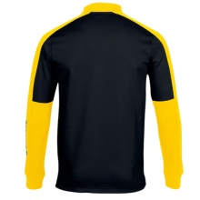 Joma Pullover Eco Championship Sweatshirt (Half-Zip, high wearing comfort) black/yellow men's
