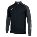 Joma Pullover Eco Championship Sweatshirt (Half-Zip, high wearing comfort) black/anthracite grey men's
