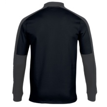 Joma Pullover Eco Championship Sweatshirt (Half-Zip, high wearing comfort) black/anthracite grey men's