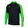 Joma Pullover Eco Championship Sweatshirt (Half-Zip, high wearing comfort) black/green men's